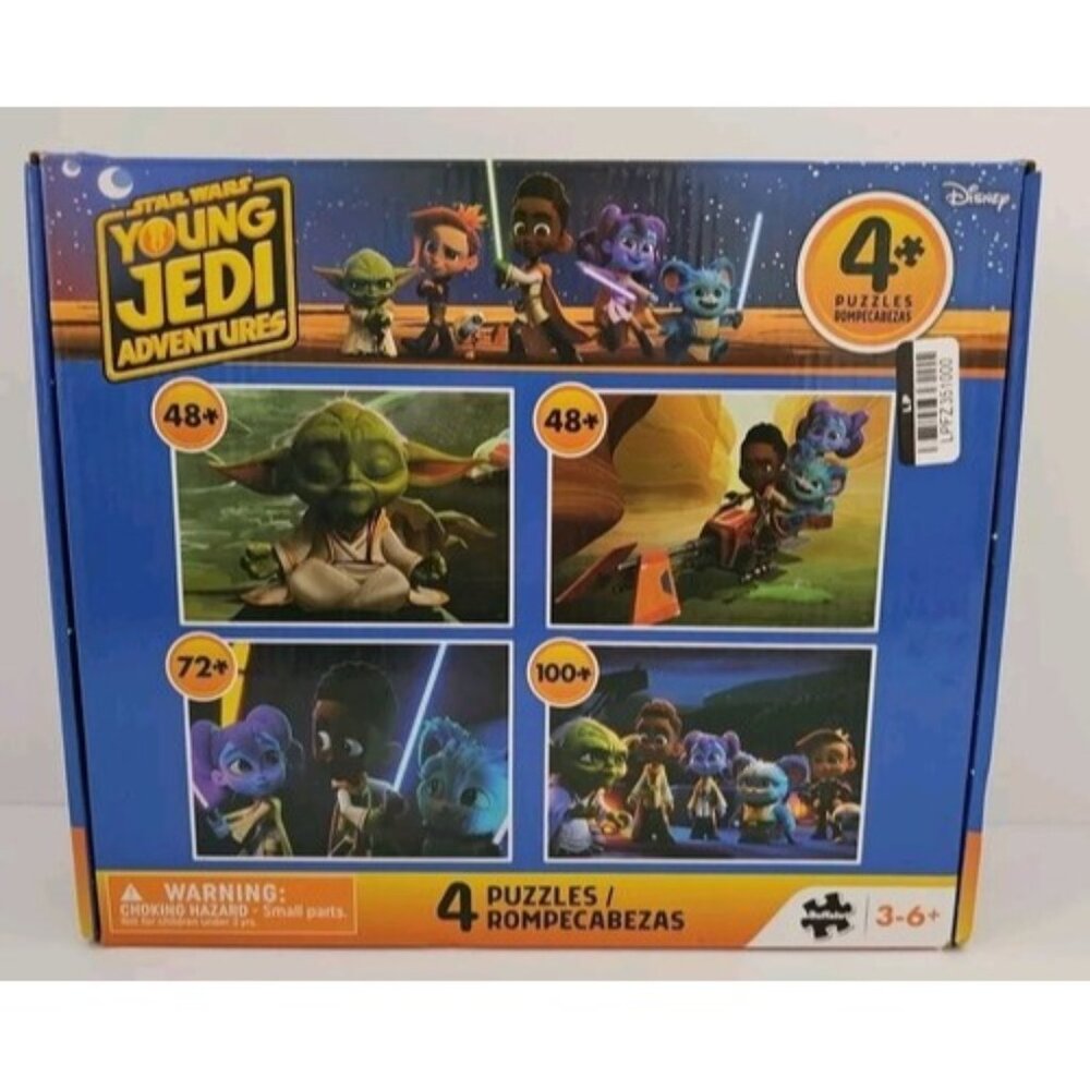 Star Wars Young Jedi Adventures 4-Puzzle Pack  48 PCS & 72 PCS & 100 PCS  Buffal